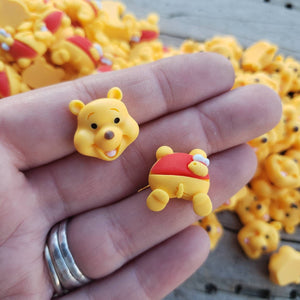 10pc Resin Pooh Flatback Cabochon