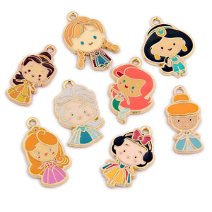 Enamel Frozen Princess Metal Charm