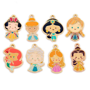 Enamel Frozen Princess Metal Charm