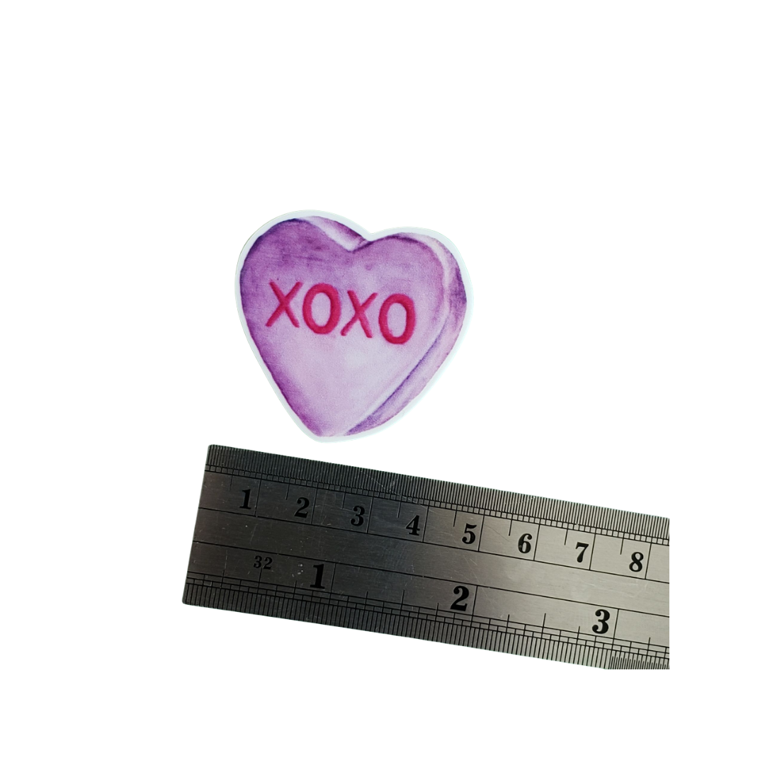 2pc XOXO Conversation Heart Planar Resin