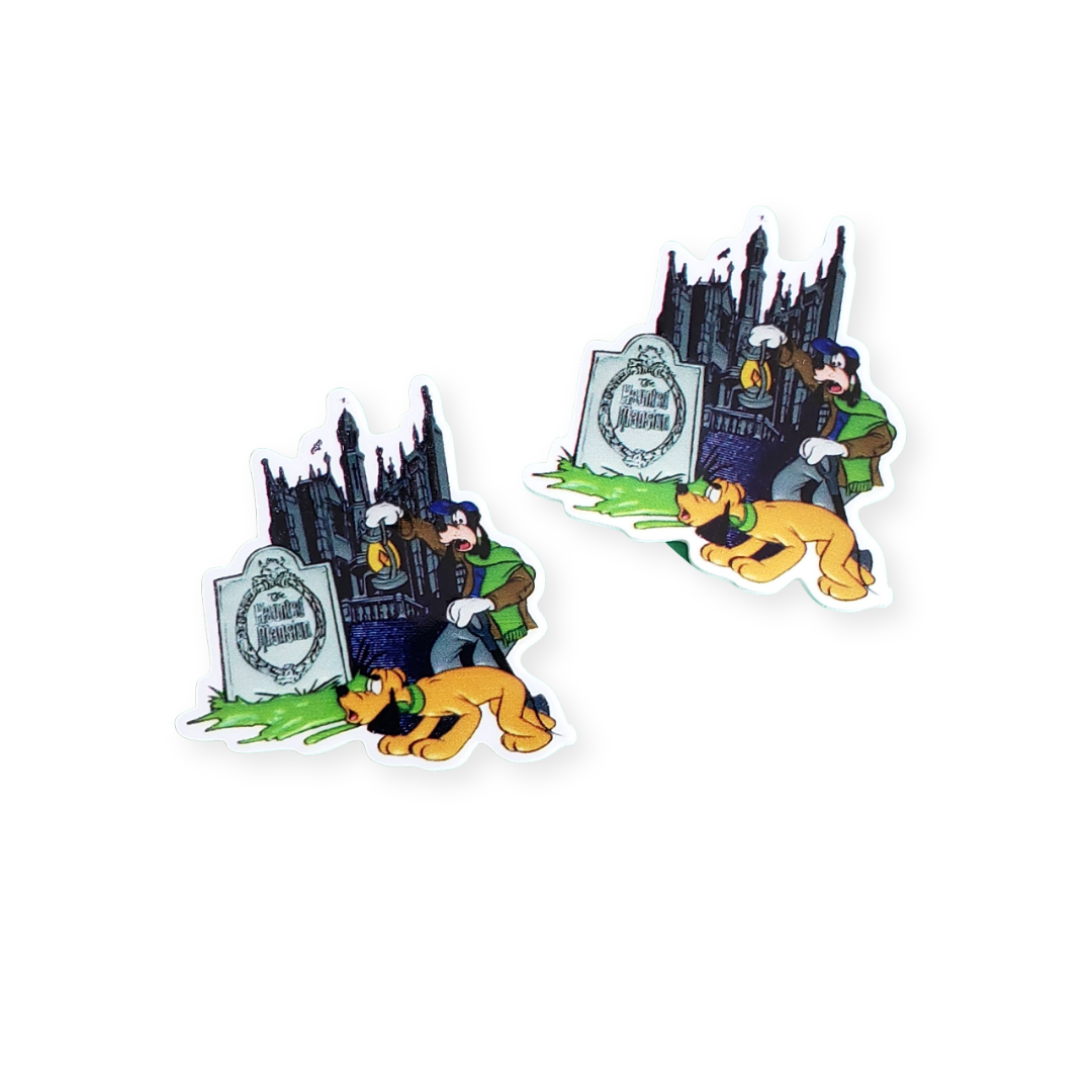 2pc Haunted Mansion Planar Resin