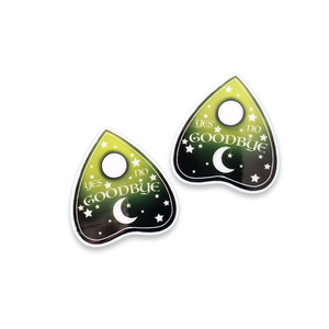 2pc Green Ouija Board Planar Resin