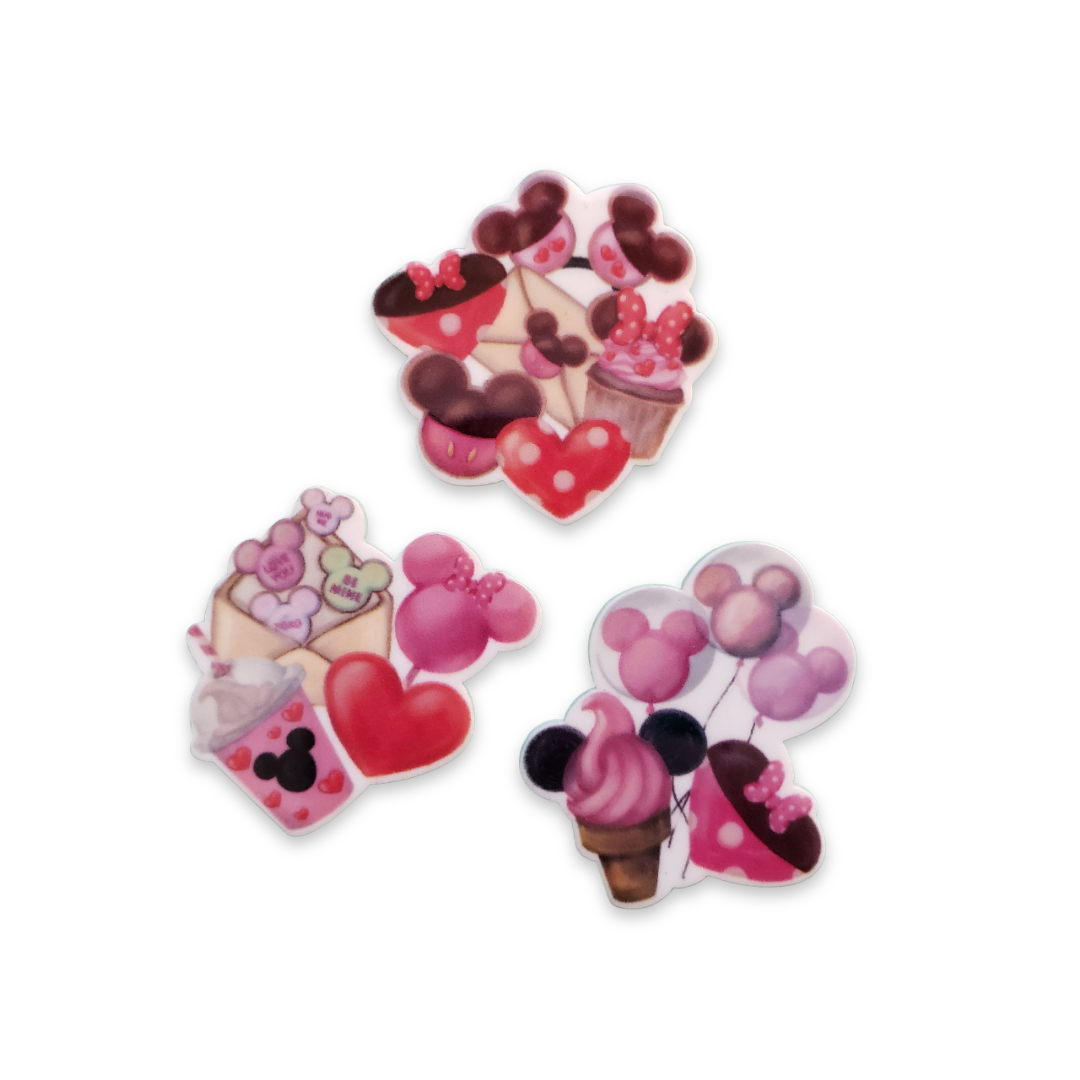 2pc Sweetheart Letter Planar Resin