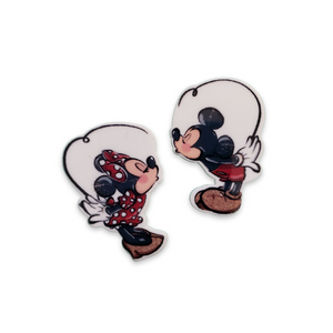 2pc Pucker Up Mouse Planar Resin